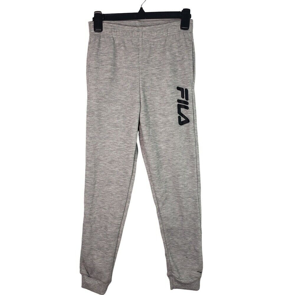 Fila Joggers Sweatpants Kids Gray Athletic Comfy Casual Pants Size M(10/12)